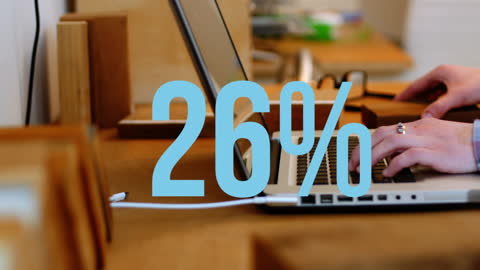 Concept of Business Networking with Percent Overlay