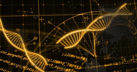 abstract dna strands and digital data visualization - Download Free Stock Images Pikwizard.com