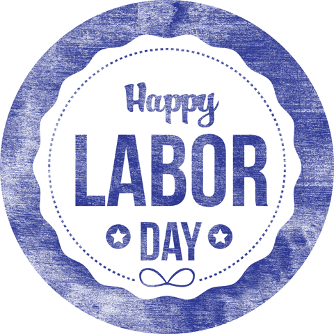 happy labor day blue circle design on transparent background - Download Free Stock Videos Pikwizard.com