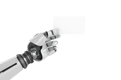 robotic arm holding blank credit card transparent background - Download Free Stock Videos Pikwizard.com