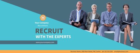 Confident Professionals Promoting Corporate Recruitment Services - Download Free Stock Templates Pikwizard.com