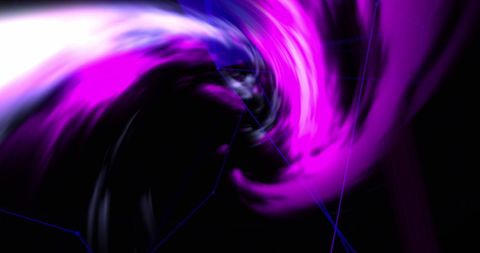 Abstract Digital Swirl with Geometrical Shapes