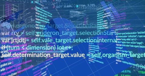 Global Data Processing with Abstract Technology Interface - Download Free Stock Images Pikwizard.com