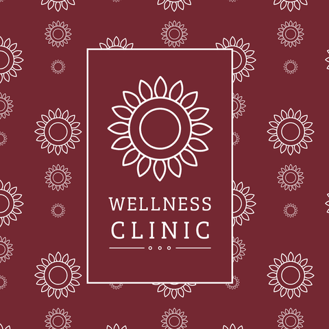 wellness clinic logo design on transparent floral background - Download Free Stock Videos Pikwizard.com
