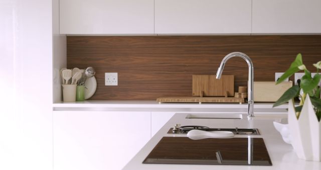 View of modern kitchen interior - Download Free Stock Photos Pikwizard.com