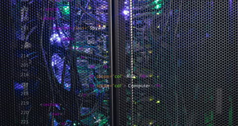 Animated Data Abstraction on Server Room Network Equipment