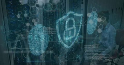 Data Center Security Visualization Concept Integrating Technology