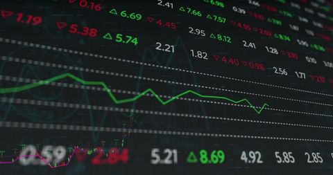 Abstract Digital Dashboard with Stock Market Data Visualization - Download Free Stock Images Pikwizard.com
