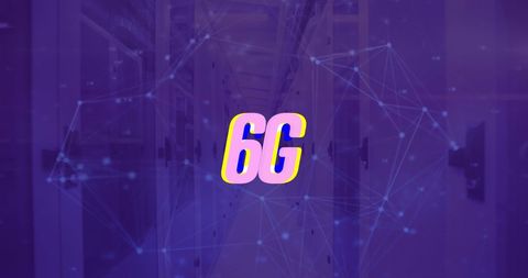 6G Technology Over a Server Room Background - Download Free Stock Images Pikwizard.com
