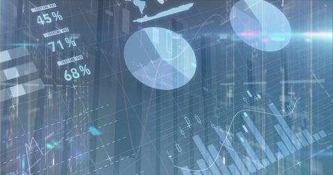 Dynamic Digital Data Visualization in Abstract Background - Download Free Stock Images Pikwizard.com