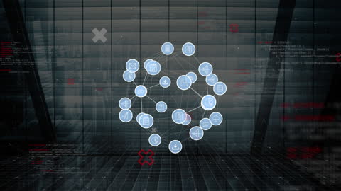 Network Connections with Digital Icons and Data Processing Interface