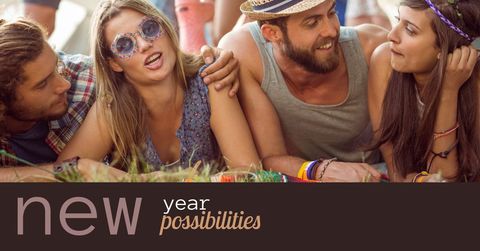 group of friends celebrating new beginnings at festival - Download Free Stock Templates Pikwizard.com