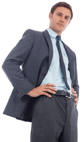 Confident Businessman Transparent Background