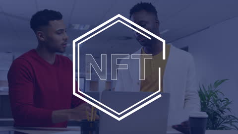Colleagues Discussing NFT Technology in Office