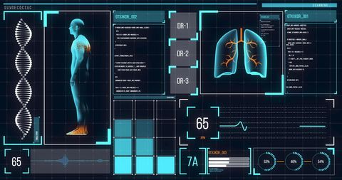 futuristic medical analysis and health monitoring interface - Download Free Stock Images Pikwizard.com