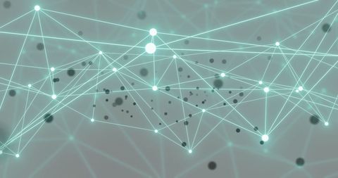 Digital network with interconnected lines and nodes