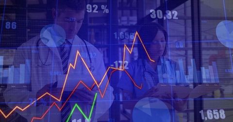 Medical Professionals Analyzing Data for Healthcare Innovation