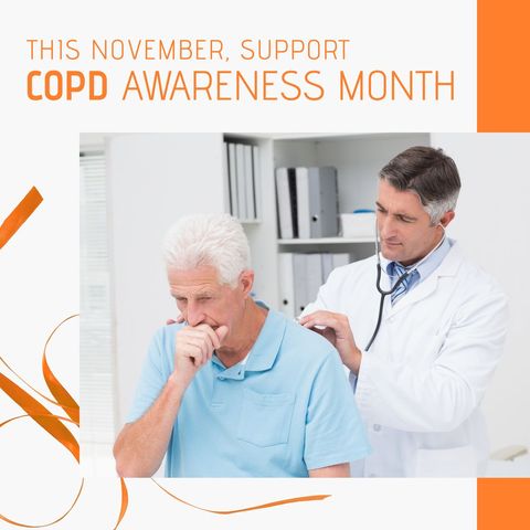Doctor and Patient Highlighting COPD Awareness Month Campaign