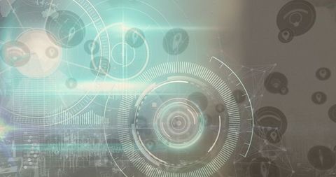Futuristic Interface Display with Data Visualizations - Download Free Stock Images Pikwizard.com