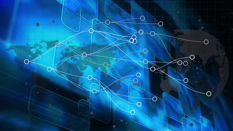 Global Connections in Digital Technology Network Interface