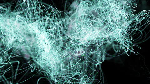 Glowing Aqua Circuits Set Against Dark Background