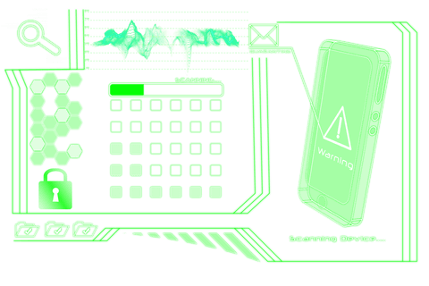 futuristic digital interface with cybersecurity warning transparent - Download Free Stock Videos Pikwizard.com
