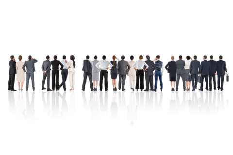 transparent business team rear multiethnic full length view reflection - Download Free Stock Videos Pikwizard.com