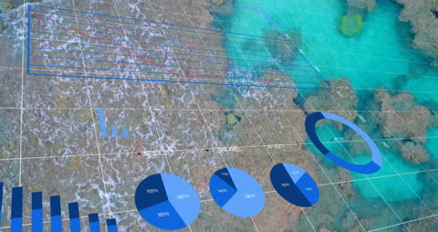 Futuristic Financial Data Overlay with Cityscape Background