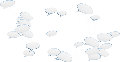 Transparent Network of Speech Bubble Connections Illustration - Download Free Stock Videos Pikwizard.com