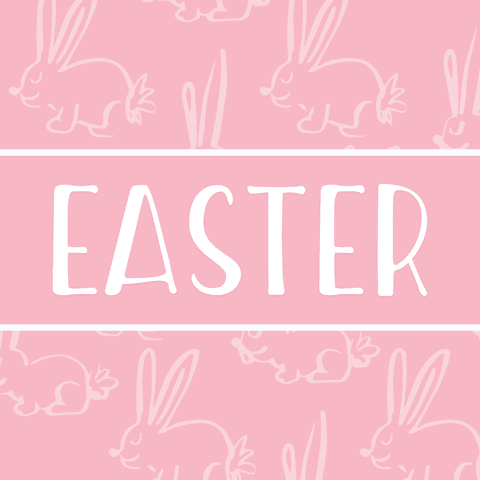 Easter Text with Rabbits on Transparent Background - Download Free Stock Videos Pikwizard.com