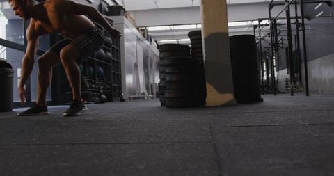 focused athlete performing drills in gym for agility - Download Free Stock Images Pikwizard.com