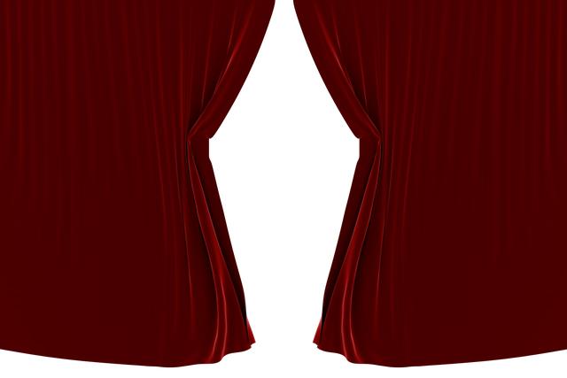 Close-Up of Red Open Curtains with Transparent Background - Download Free Stock Videos Pikwizard.com