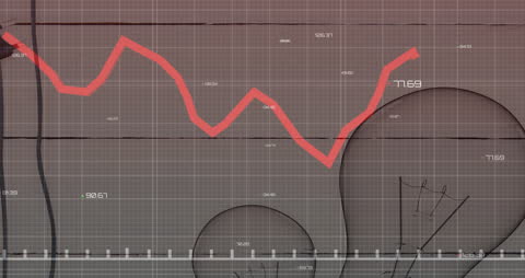 Financial Graph Overlay with Light Bulb Insights