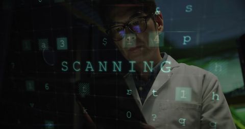 IT Engineer Analyzing Data with Cyber Security Interface - Download Free Stock Images Pikwizard.com