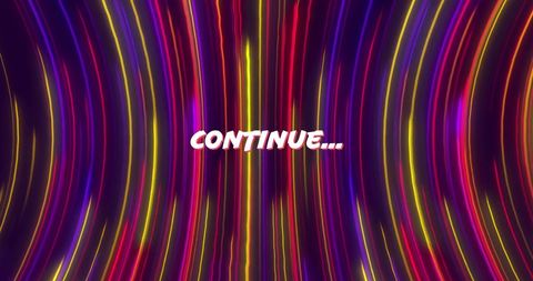 Colorful Light Trails with Continue Text Overlay - Download Free Stock Images Pikwizard.com