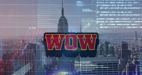 Impressive global sale impact with digital graphics overlay
