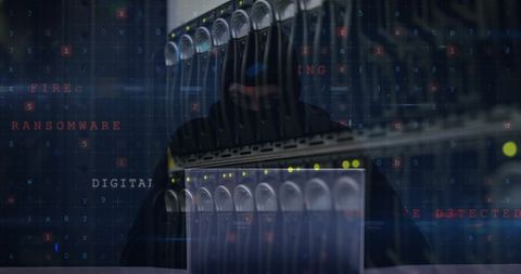 Cybersecurity Threats and Hacker Intrusion in Server Room - Download Free Stock Images Pikwizard.com