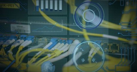 Cutting-Edge Network Data Processing and Connectivity - Download Free Stock Images Pikwizard.com
