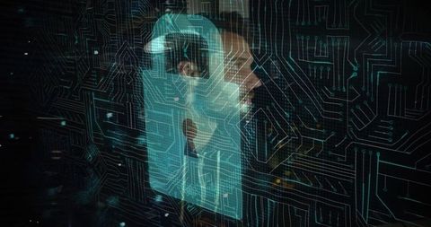 Man Exploring Futuristic Digital Interface Technology - Download Free Stock Images Pikwizard.com