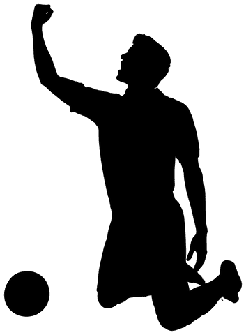 transparent silhouette of male football player running action - Download Free Stock Videos Pikwizard.com