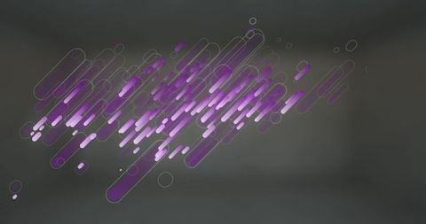 Futuristic digital abstract with purple geometric shapes