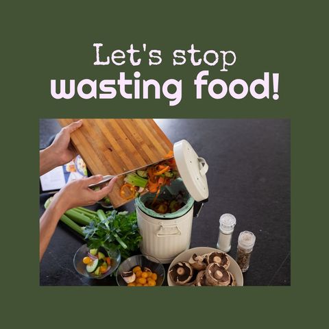 raising awareness for reducing food waste at home - Download Free Stock Templates Pikwizard.com