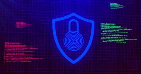cybersecurity padlock icon on glowing digital interface background - Download Free Stock Images Pikwizard.com