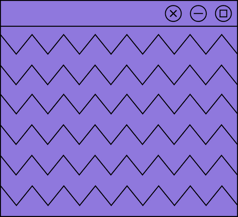 flat ui window featuring black zigzag on purple transparent theme - Download Free Stock Videos Pikwizard.com