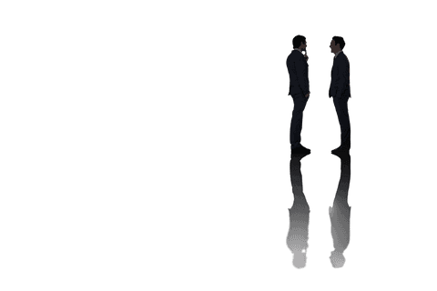 transparent business colleagues discussion on dark background - Download Free Stock Videos Pikwizard.com