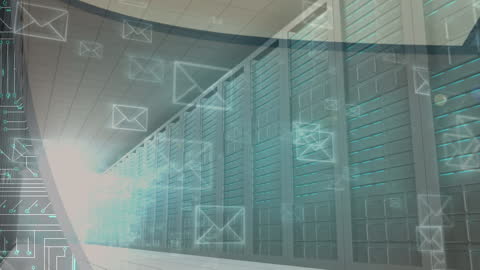 Modern Data Center With Digital Communication Networks