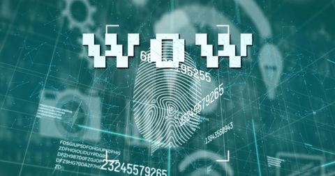 Digital Fingerprint in Green Data Space - Download Free Stock Images Pikwizard.com