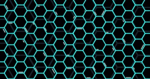 Futuristic Blue Hexagonal Mesh Digital Background - Download Free Stock Images Pikwizard.com
