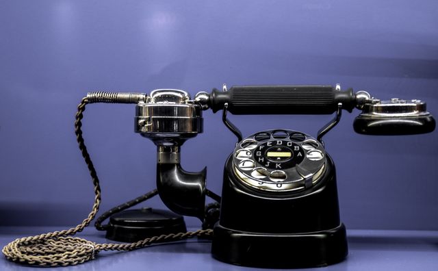 Black Classic Telephone - Download Free Stock Photos Pikwizard.com