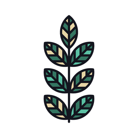 colorful leafy twig digital illustration on transparent background - Download Free Stock Videos Pikwizard.com